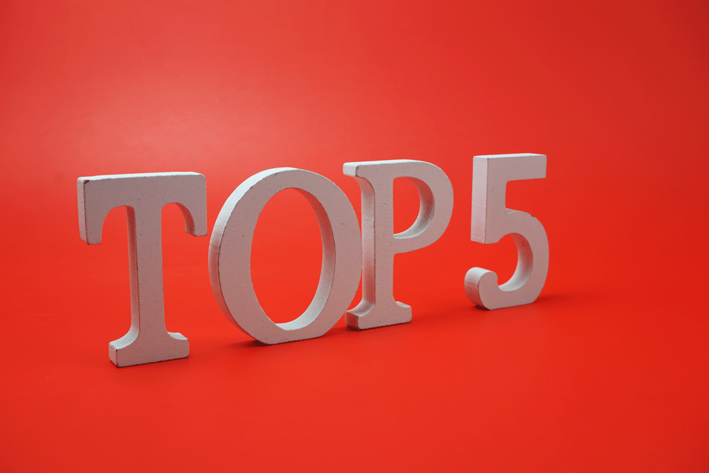 top 5 on a red background air conditioning repair phoenix az scottsdale az 