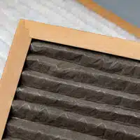 HVAC maintenance, indoor pollen allergy and duct cleaning concept, Clogged Air Filters.