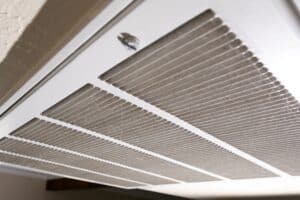Dust from vent, Ductwork.